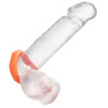 alpha ring by Calextotics Cockring Silicone Sexagon Alpha 37mm Orange